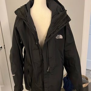 Men’s north face jacket with tee jacket shell